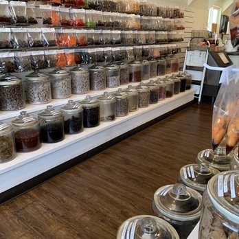 Crack seed candy jars at 5-Spice